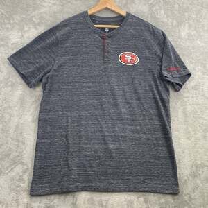 NFL X Darius Rucker Shirt Mens XL San Francisco 49ers Faithful Henley Gray Tee